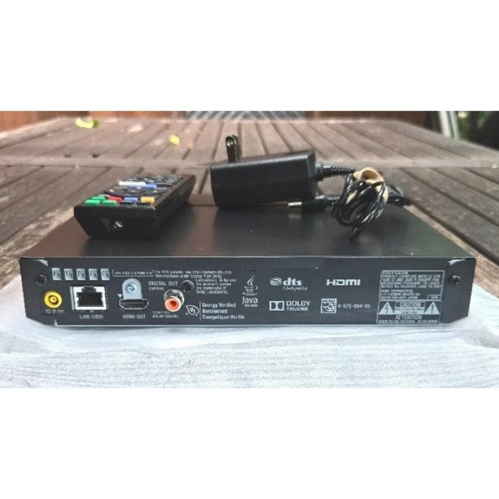 Sony BDP-S3700 Streaming Wi-Fi Blu-ray DVD Player with Remote & AC Power